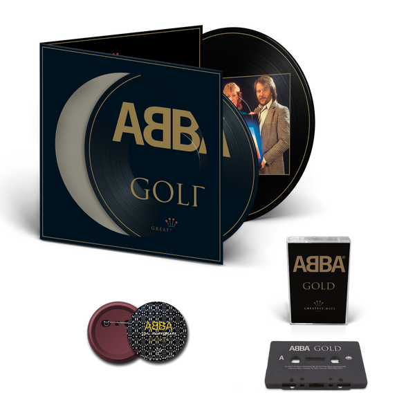 ABBA ABBA Gold Bundle 2LP Picture Disc + Black Cassette + Pin 223176