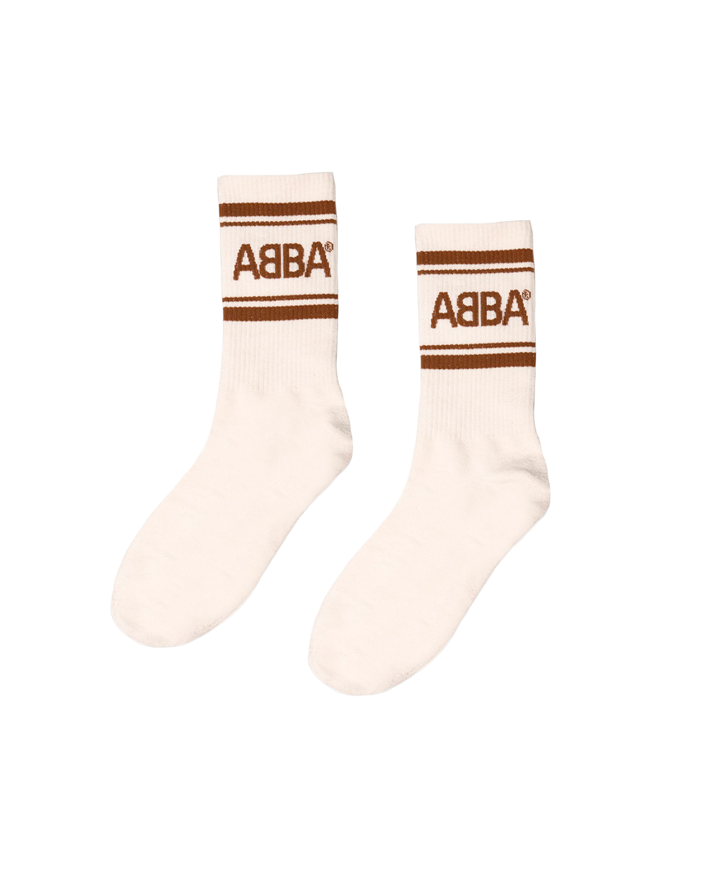 ABBA ABBA Socks (Brown/White) Socken 449086