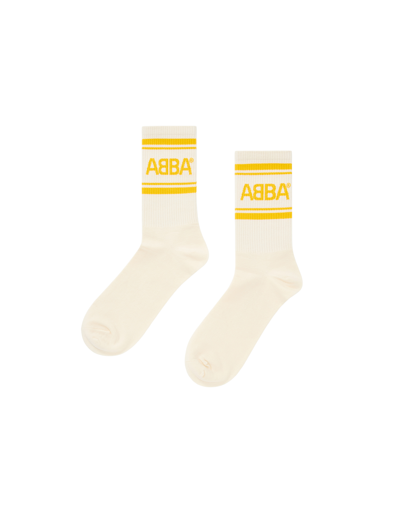 ABBA ABBA Socks (Yellow/Off-white) Socken 449128
