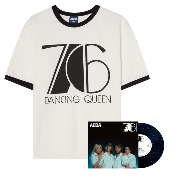ABBA Dancing Queen Sparkling Single + Dancing Queen '76 Ringer T-shirt Vinyl-Bundle 449784