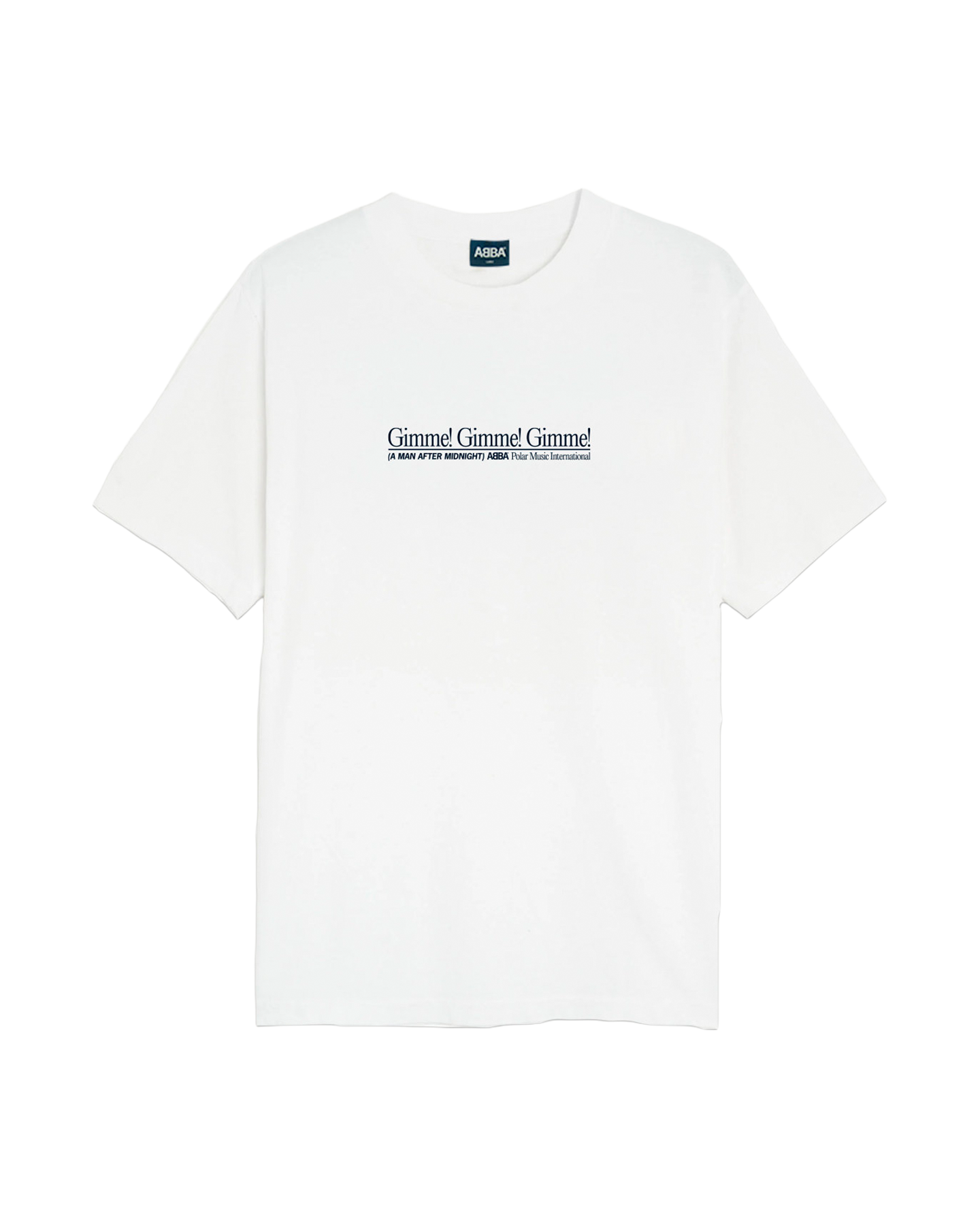 ABBA Gimme Gimme Gimme, Vintage White T-Shirt 449094
