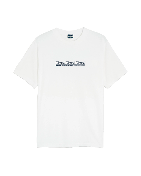 ABBA Gimme Gimme Gimme, Vintage White T-Shirt 449094