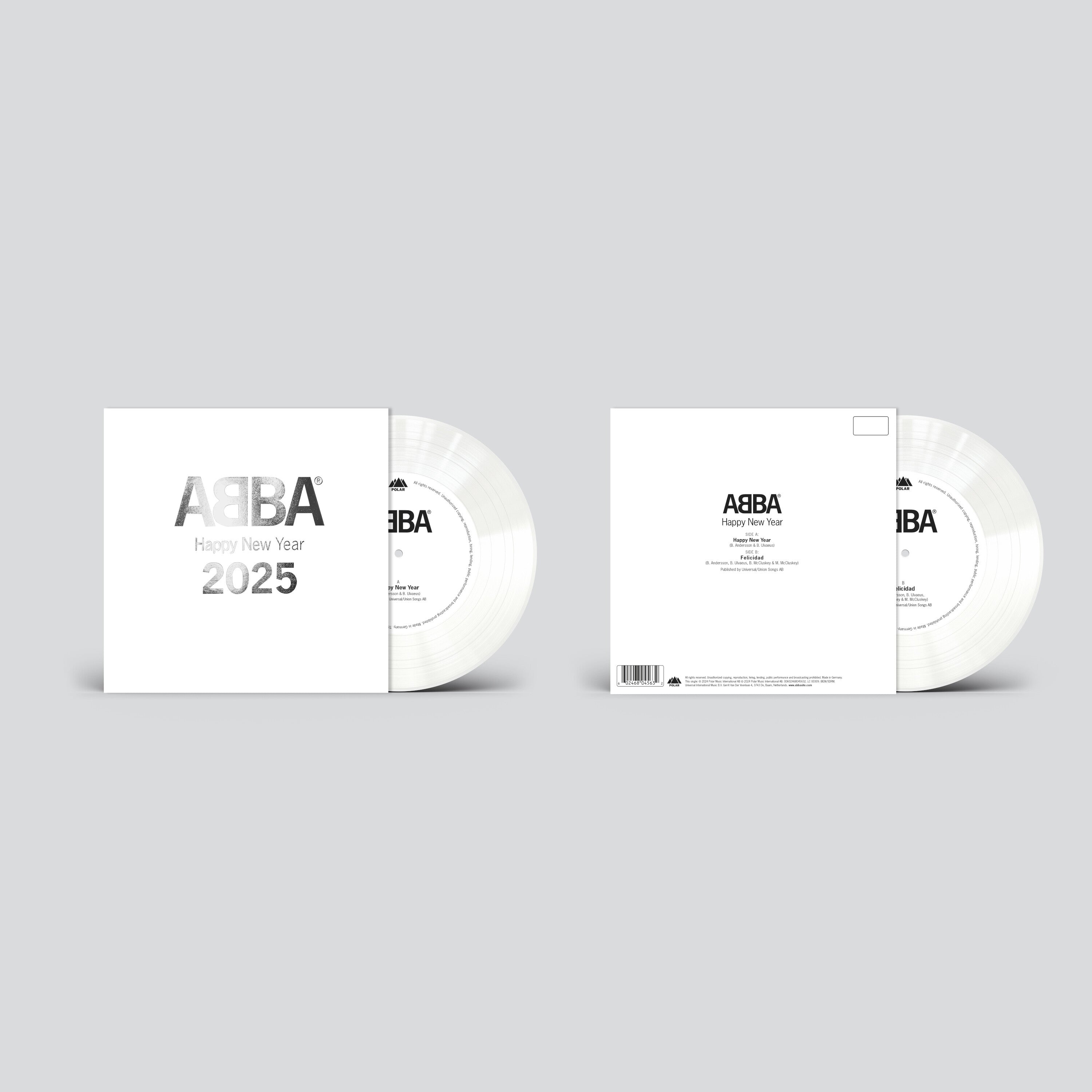 ABBA Happy New Year (7″ Single – 2025) 7″ Single Ltd. Colour Vinyl 386110