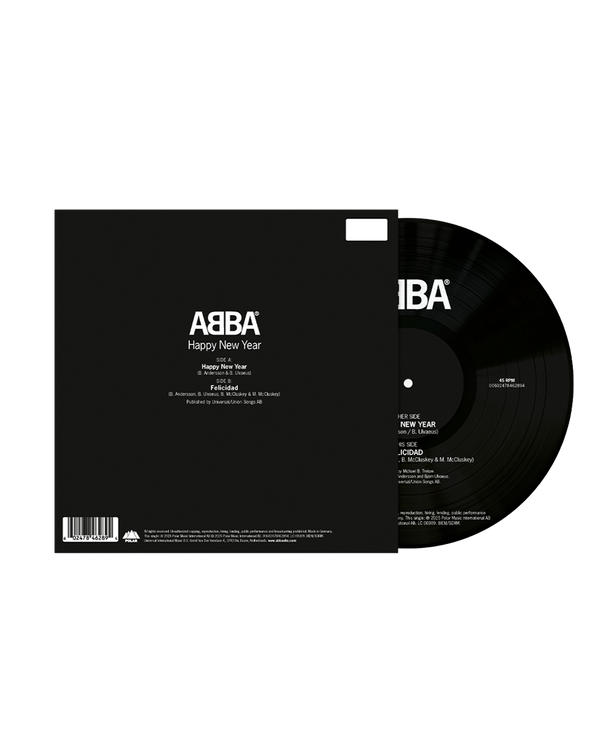 ABBA Happy New Year Exclusive Limited Numbered Zoetrope Vinyl 7" 448818