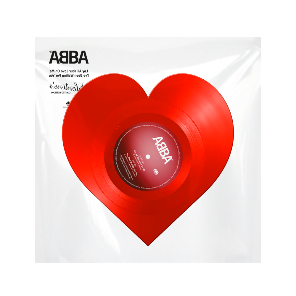 ABBA Lay All Your Love On Me Exclusive Limited Heart-Shaped Colour 12" Vinyl 394398