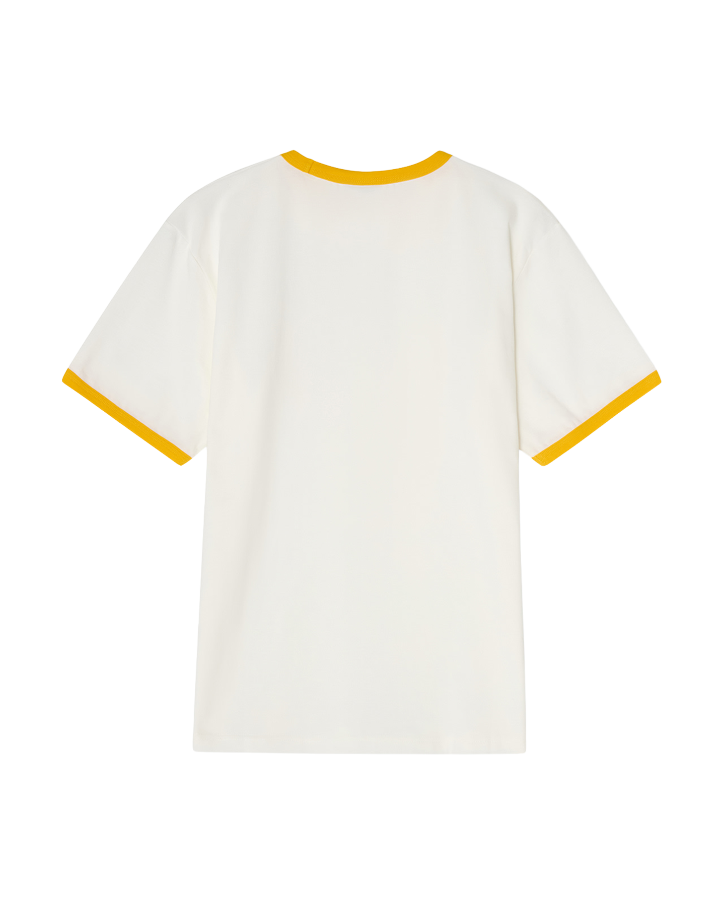 ABBA ‘SOS’ Ringer T-shirt (Off-White/Yellow) Ringer T-Shirt 449114