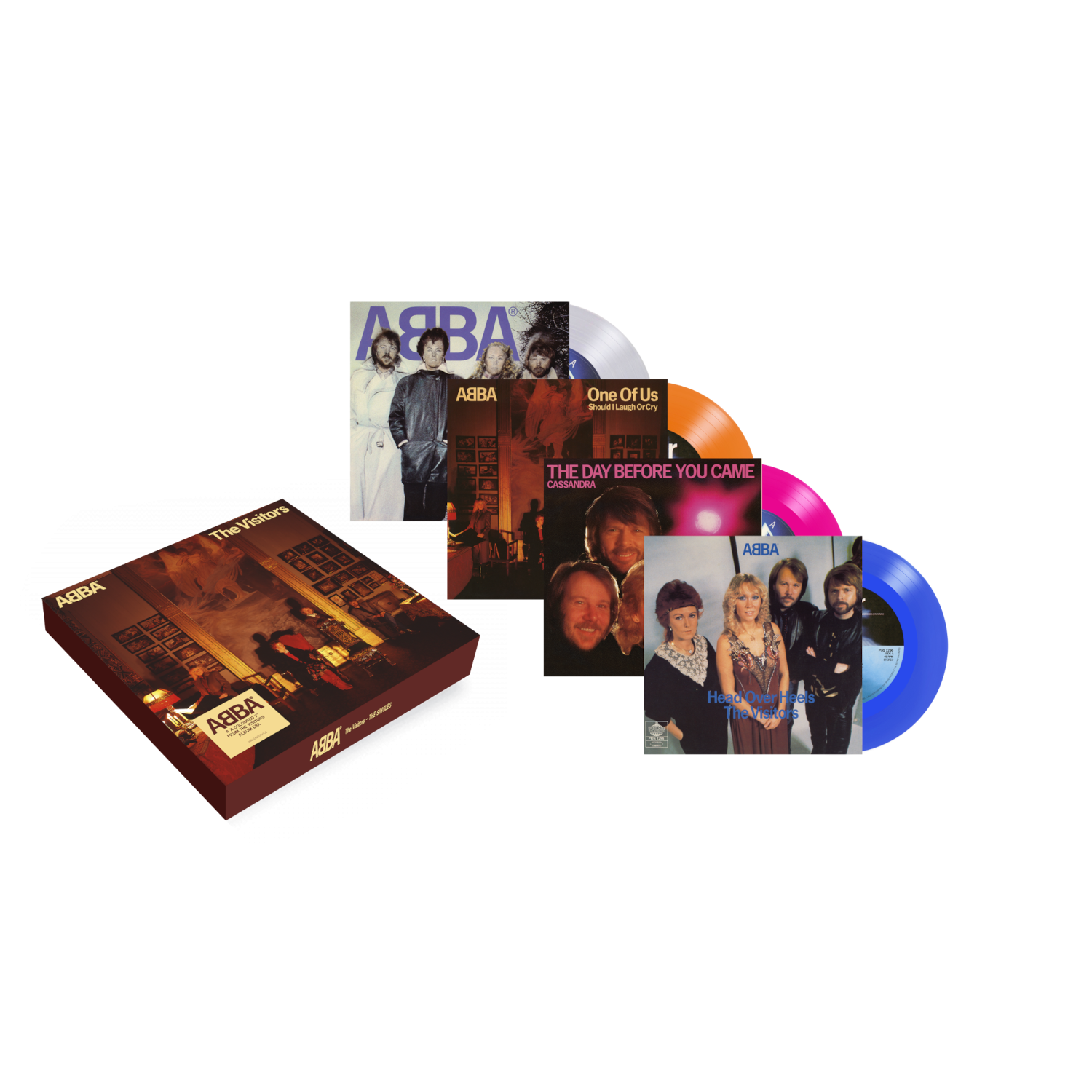 ABBA The Visitors Box + ABBA T-Shirt / L Exclusive Limited 4x7" Boxset + T-Shirt 332785
