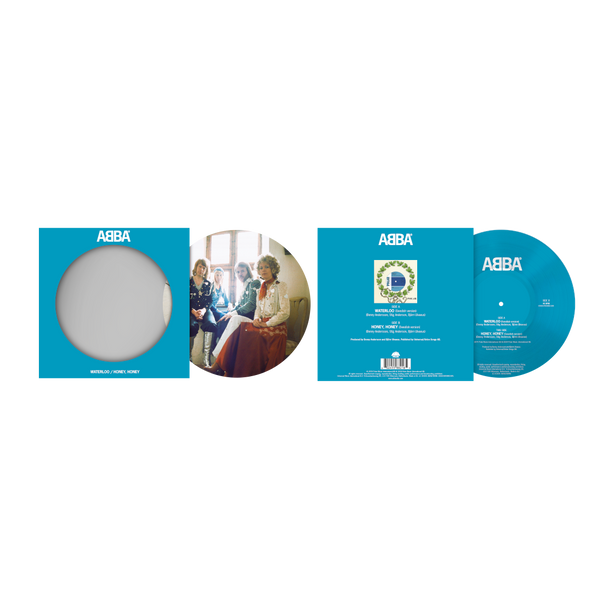 ABBA Waterloo (Swedish) / Honey Honey (Swedish) 7" Picture Disc Vinyl 347469