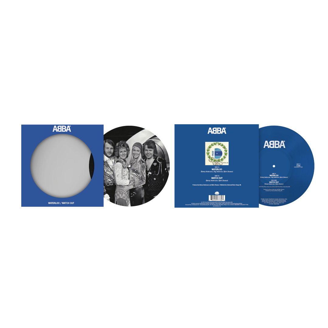 ABBA Waterloo / Watch Out 7" Picture Disc Vinyl 347457